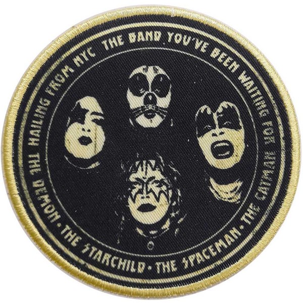 Rock Off KISS Standard Patch: Hailing from NYC Official Woven
