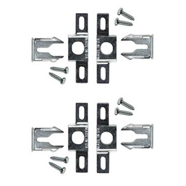 Anti Theft Security Picture Hangers Kit Spring Lock Quick Release Tool Picture Hooks Security Hardware Kit for Wooden Polymer Picture Photo Frames Kit A Pack of 10