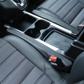 JDM Middli Seat Gap Filler PU Leather Universal for Car SUV, Fill The Gap Between Seat and Console Black Crevice Crack Plug 2pcs/lot