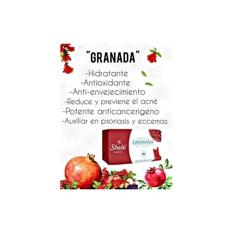 Jabon De Granada Shelo Nabel® 100grs. 5 Piezas