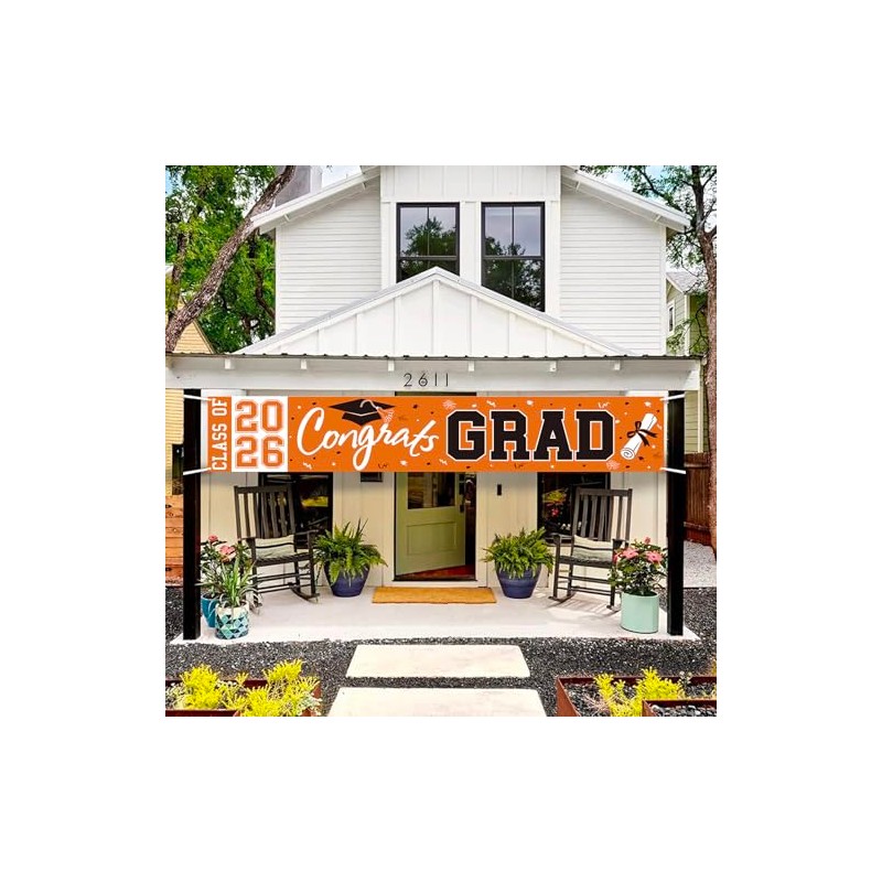 2026 Graduation Yard Sign, Large Congrats Grad Yard Banner Class