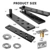 Hidden Door Hinge Pivot Hardware 360 Degree Rotation Murphy Bookcase,