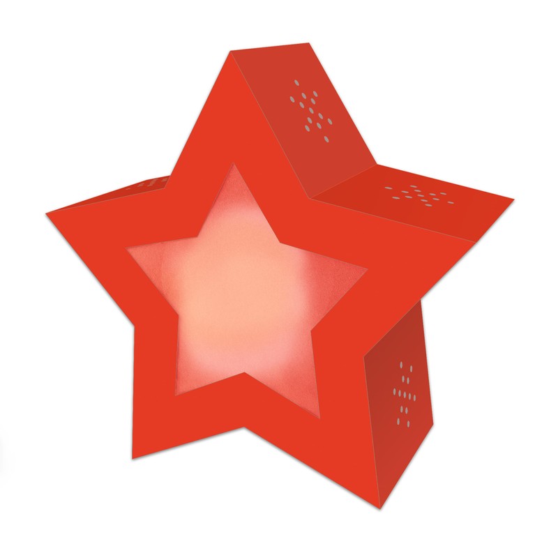 Ursus 1883 00 02 Twinkle Star Neon Red, Lantern Craft