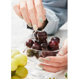 ohora Semi Cured Gel Nail Strips (N Green Tea) - Works with Any Nail Lamps, Salon-Quality, Long Lasting, Easy to Apply & Remove - Includes 2 Prep Pads, Nail File & Wooden Stick