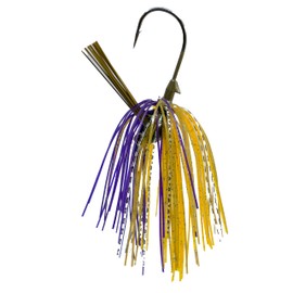 Tungsten 4 Anglers – 97% Pure Tungsten Flipping Jig for Bass Fishing, Pike, Walleye and More | Ideal for Pitching and Skipping | 1/2oz. with Multi-Color – 2-Pack/Bag (1/2oz. Purple Orange)