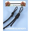 8 Pcs 48 Inch Adjustable Carabiner Bungee Cords with Hooks,