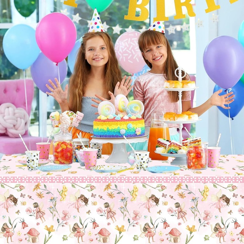 Pack of 2 Fairy Tablecloths, Fairy Tablecloth, Party Tablecloths, Table