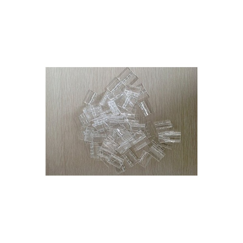 50pcs of 25X33mm Clear Acrylic Hinge, PMMA Perspex Transparent Folding
