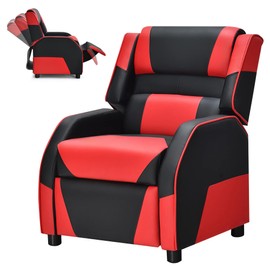 SNUGWAY Racer Larger Kids Gaming Reclining Chair Leather Recliner Sofa Children Ages 3-12