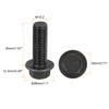 sourcing map M14-2x40mm Hex Serrated Flange Bolts 10.9 Grade Carbon
