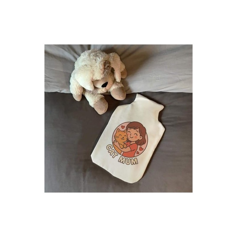 'Cat Mum' Hot Water Bottle Cover (HW00041772)