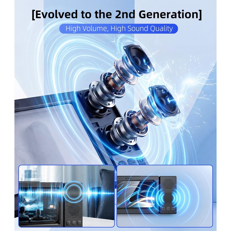 Blissfuhue 2nd Gen Shower Phone Holder Waterproof with Speaker Hole