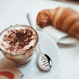 MeiFuJuW My Peanut Butter Spoon Funny Engraved Stainless Steel Spoon, Best Dessert Spoon Gifts for Dad Mom Boy Girl Teen Kids Men Women Friends Birthday Thanksgiving Christmas Gift