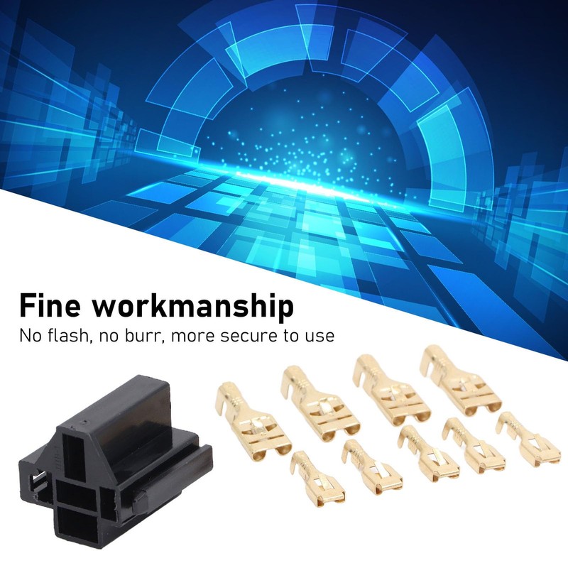 10pcs Relay Connector Kit Bracket 5 Pin Housing Socket 12V