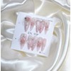 Rose Jewel Heart Handmade Nail Tips - Ballerina / 로즈