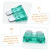 PACKOVE 100pcs Automotive Blade Fuses for Rv Truck and SUV