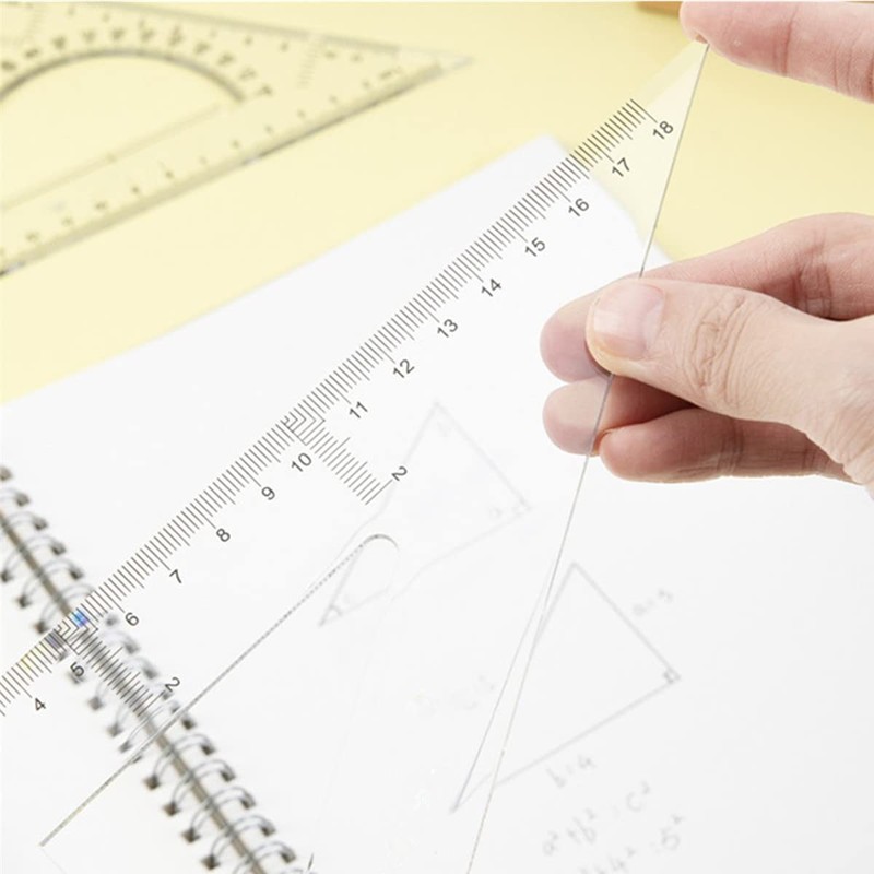 Triangle Ruler Square Set, 30/60 and 45/90 Degrees, Set of
