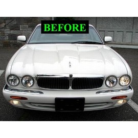 312 Motoring fits 1998-2000 Jaguar XJ8 XJ 8 XJ-8 Chrome Grill Grille KIT 1999 98 99 00 XJ8L XJ8-L Vanden PLAS