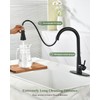 APPASO Touchless Kitchen Faucet Black, Side Motion Sensor Activated Hands-Free