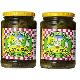 Tony Packo's Sweet Hot Pickles and Peppers, 24 Ounce (2-Pack)