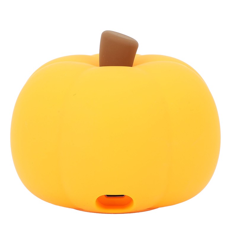 Cute Night Light Tap Control Dimmable Rechargeable Pumpkin Shape Bedside