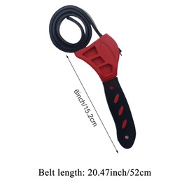 Oil Filter Wrench Rubber, Belt Wrench, Strap Wrench, Rubber Pipe Wrench, Belt Wrench, Strap Wrench, Oil Filter Band Wrench, Multifunctional Bottle Opener Belt Wrench Rubber, for Mechanics
