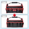 TOOLEAGUE 19 Inches Heavy Duty Tool Bag 25 Pockets, 1680D