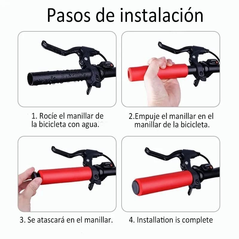 Vmingo Puños Bicicleta Confort Silicona Suaves MTB Ruta BMX Urbano