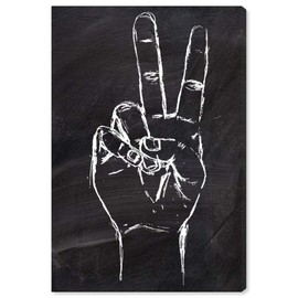 Oliver Gal ''Peace Out" Canvas Art, 30" x 45"