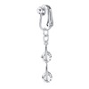 QWALIT Fake Belly Ring Clip on Button Rings Piercing