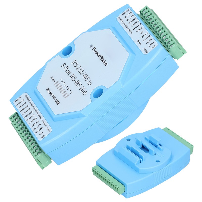 RS485 Hub 8 Ports OptoIsolated AntiInterference HighSpeed Transmission Repeater Distributor