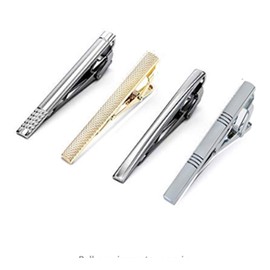QIMOSHI 4Pcs Tie Clips for Men Tie Bar Clip Set for Regular Ties Necktie Wedding Business Tie Pin Clips