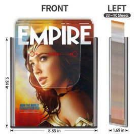 zavekia Acrylic Brochure Holder, 2 Packs 8 x 11.5 Inches Brochure Holder Wall Mount Flyer Holder Clear Literature Holders Magazine Holder,Mail Holder For Wall (8 x 11.5 in / 2 pack)