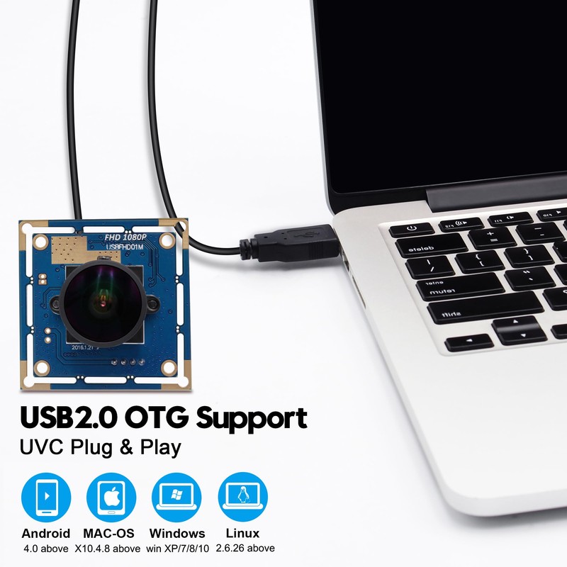 Svpro USB Camera Board 1080P Wide Angle Camera Module with