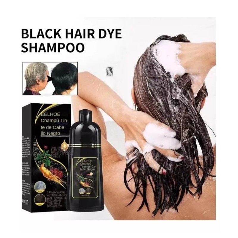 KFMX Shampoo Instantaneo Para Teñir Crecimiento Capilar Cabello