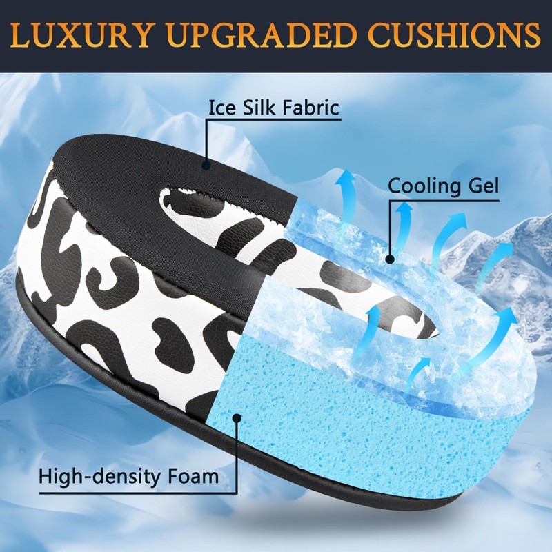 SOULWIT Cooling Gel Replacement Ear Pads for Razer BlackShark Black