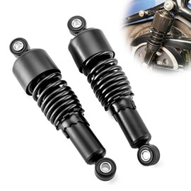 WSays Rear Shocks Lowering Kit 10.5 Inch Preload Adjustable Compatible with Harley Sportster 883 1200 1988-2003 and 2004-2022 Gloss Black