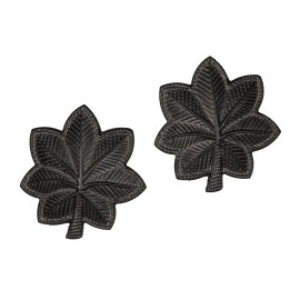 US Army Black Metal Subdued Rank (Pair) - O5 Lieutenant Colonel (LTC)