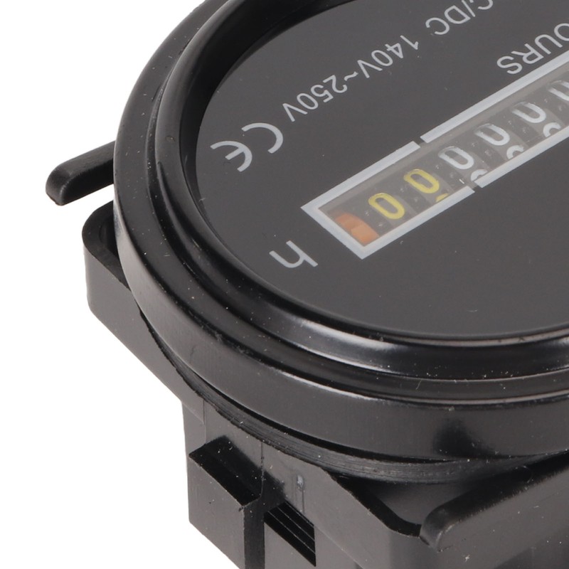 Round Hour Meter Professional High Accuracy 140‑ AC DC Mechanical