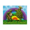 Grateful Dead - Dancing Terrapins Turtles Banjo Logo Bumper Sticker 5" X 4"