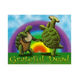 Grateful Dead - Dancing Terrapins Turtles Banjo Logo Bumper Sticker 5" X 4"