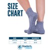 Doctor's Select DS Diab - Calcetines tobilleros + Grips-L-Grn/Gry/Blu/Tan