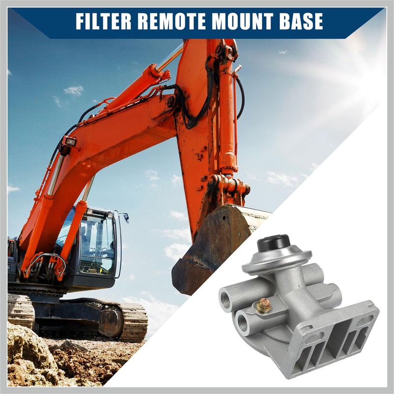 RATCHROLL 3/8" NPT 1-14" Diesel Fuel Filter Mounting Base/Hand Priming