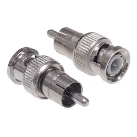 KAUMO BNC Male to RCA Male Conversion Plug (Pack of 2)