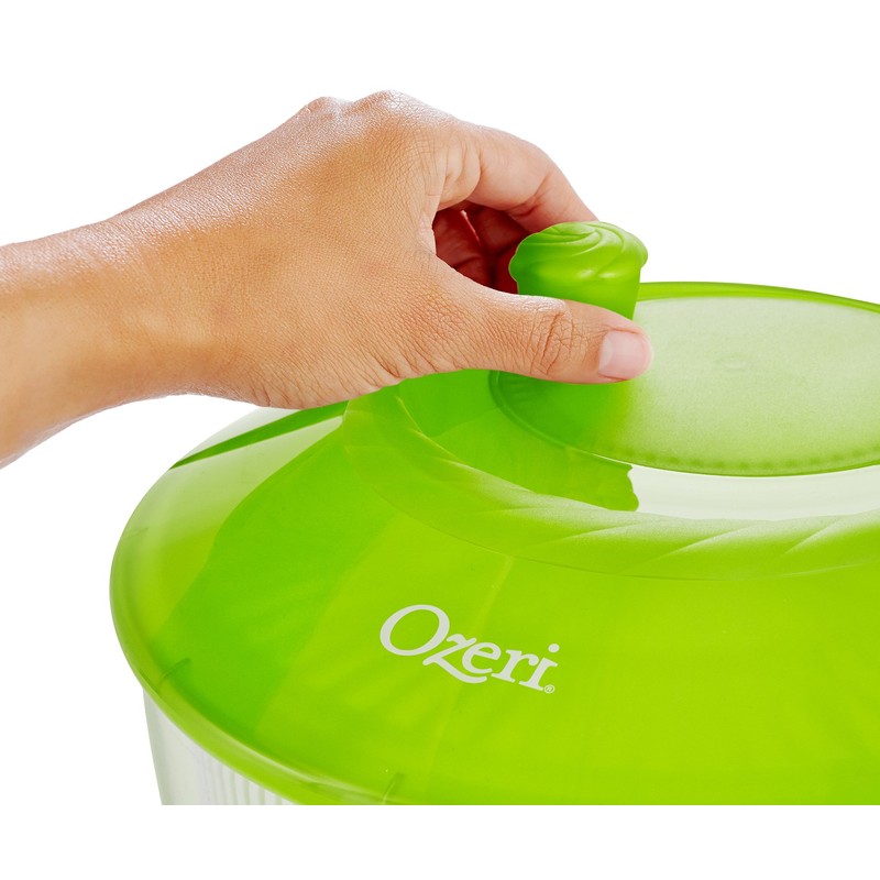 Ozeri Italian Made Fresca Salad Spinner and Serving Bowl, BPA-Free,