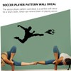 CORHAD Soccer Ball Wall Decal Removable Sticker Sports Themed Decor