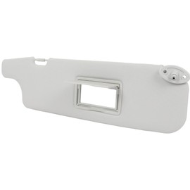 OCPTY Right Passenger Side Sun Visor (Grey), Fit for 1990-2004 for Toyota for Land for Cruiser FJ FZJ, Sun Visor for Car Windshield Replace 74320-60300-A0 74310-90K11-08 (with Cosmetic Mirror)