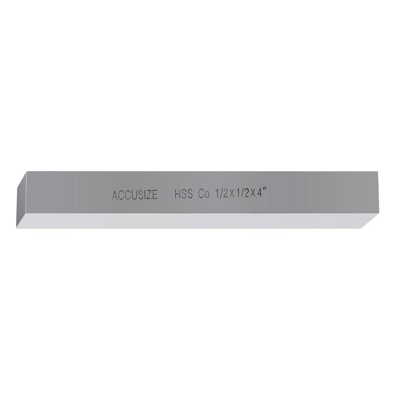 Accusize Industrial Tools 1/2 x 1/2 x 4 in. (Width