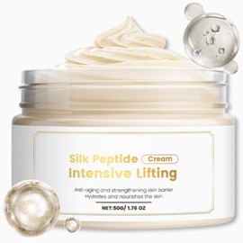 Silk Peptide Cream, Intensive Lifting, Anti-aging and Strengthening Skin Barrier, Hydrates and Nourishes the Skin, Cream for Tightening and Firming, Face Moisturizer to Reduce Wrinkles & Fine Lines