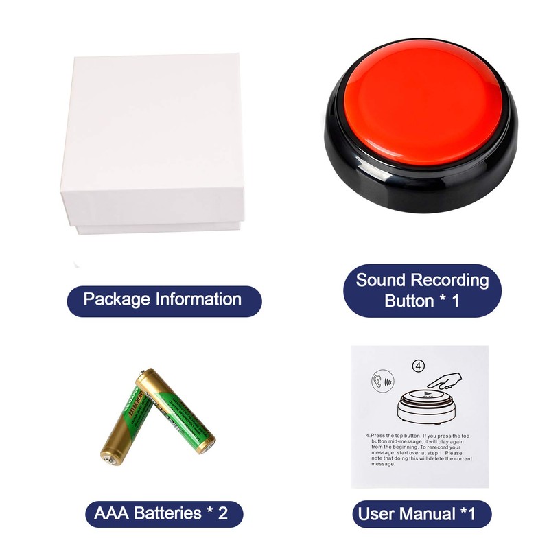 Record Talking Button Easy Button Recording Voice Button Funny OfficeToys